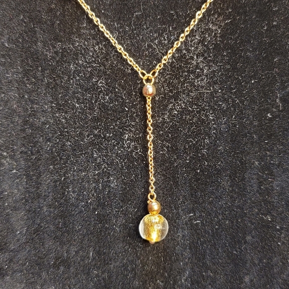 14k Yellow Gold and Murano Venetian Glass Demi Parure - Picture 5 of 14